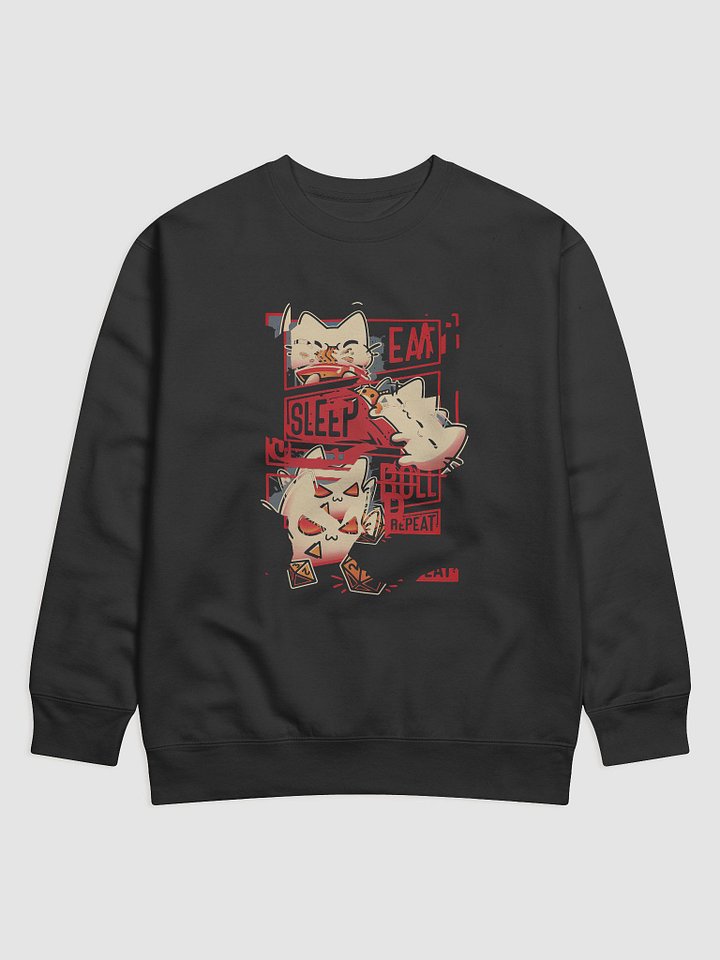 EAT SLEEP ROLL REPEAT Sweatshirt product image (1)