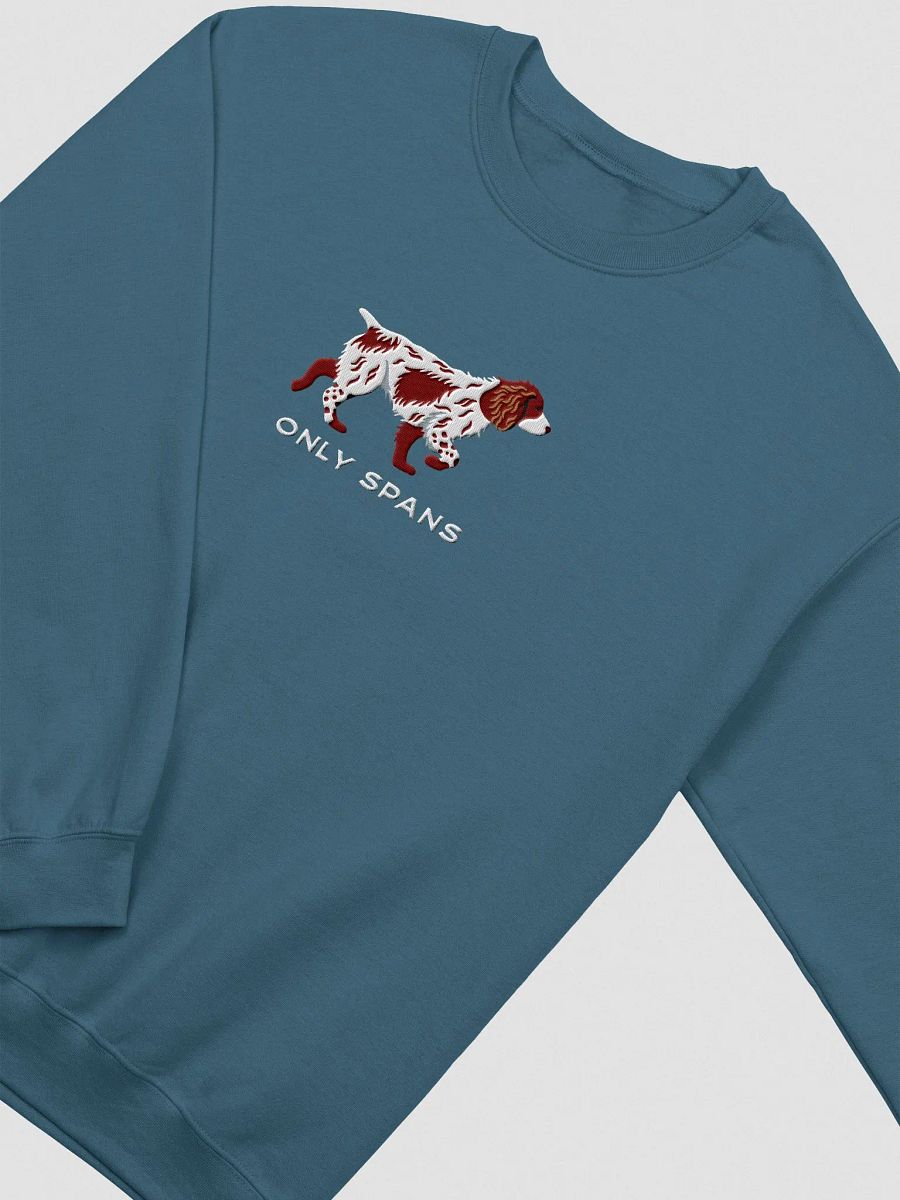 Only Spans Sweatshirt (Embroidered) of a Working Cocker Spaniel(Liver & White) product image (6)