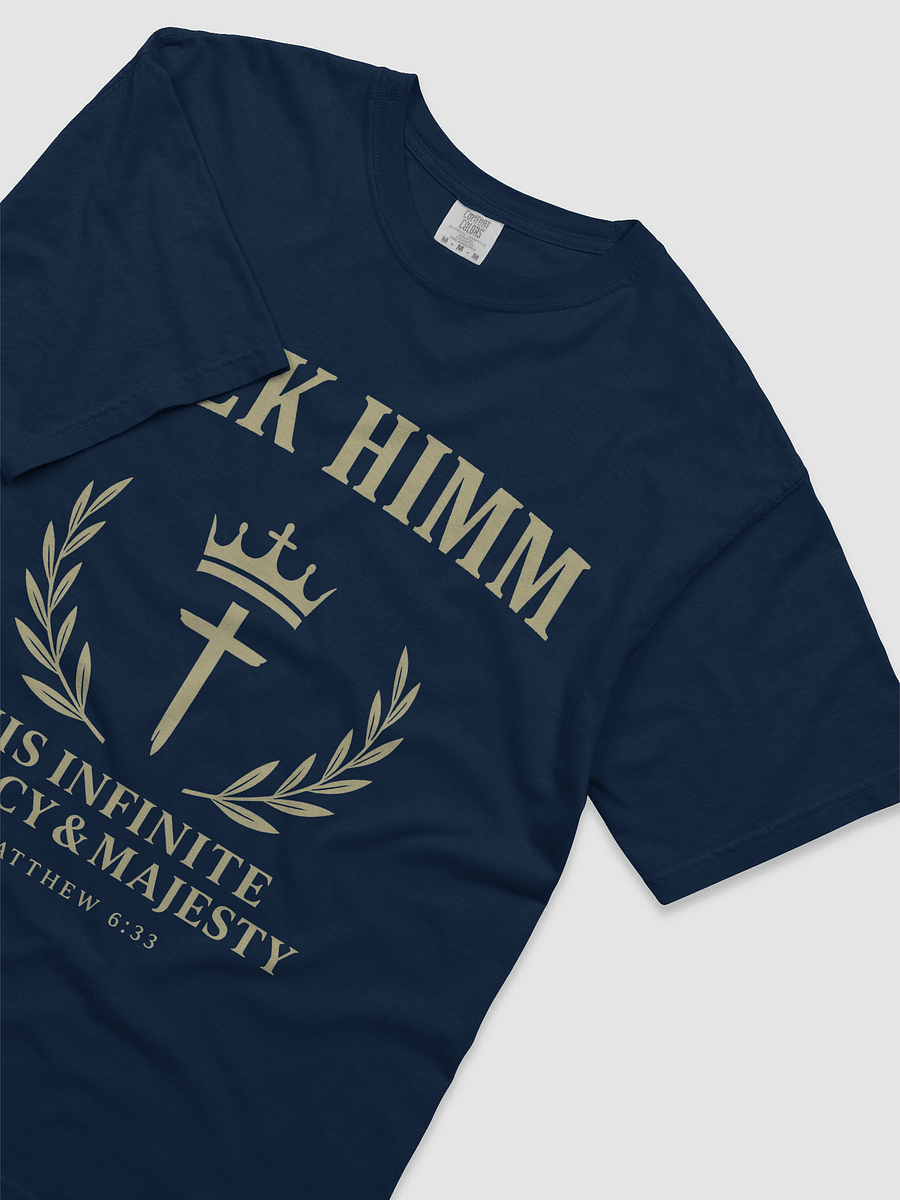 Seek Himm™ [Navy Blue] Heavy Tee — (His Infinite Mercy & Majesty) product image (3)