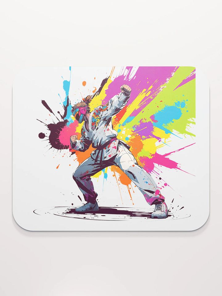 Classic Mouse Pad ( D_0144_Color Kick Taekwondo Boy of the Streets ) product image (2)