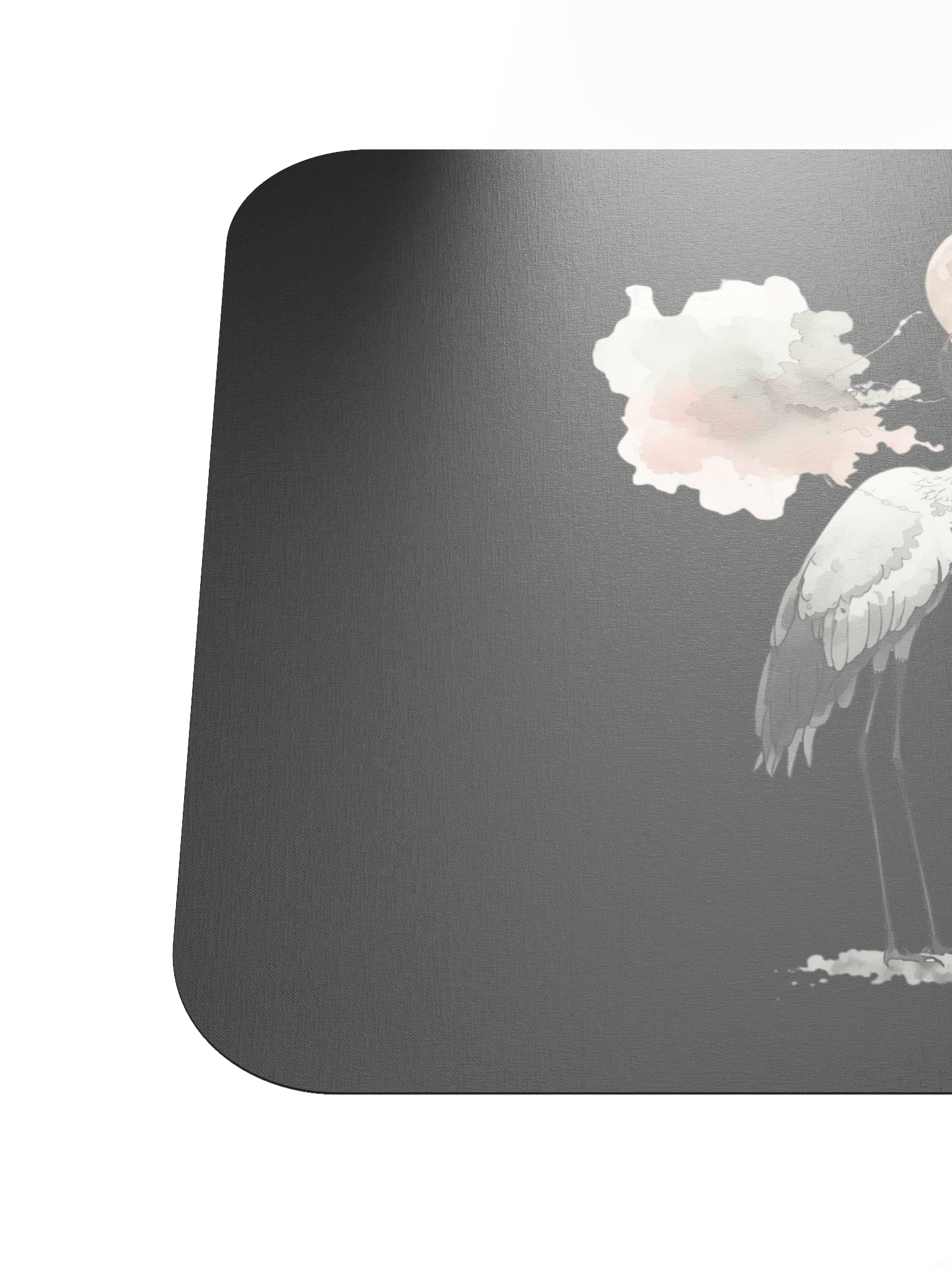 Moonlit Crane Mouse Pad product image (6)