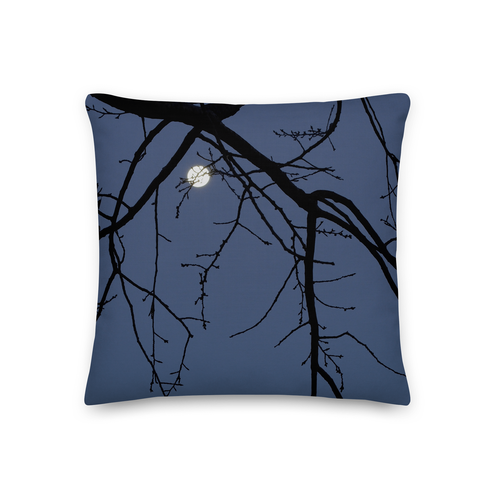 Premium-Kissen - Monduntergang hinter einem Baum product image (2)