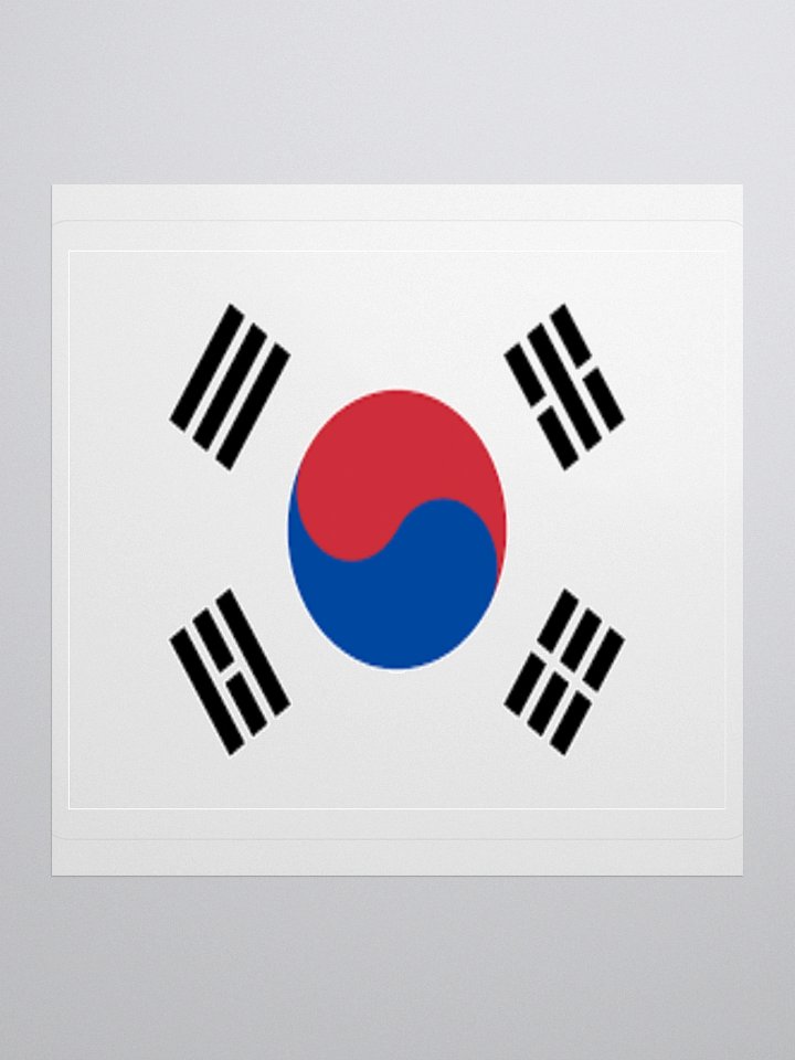South Korea Flag Sticker | Taegeuk Design | Durable Vinyl | 3 Sizes product image (1)