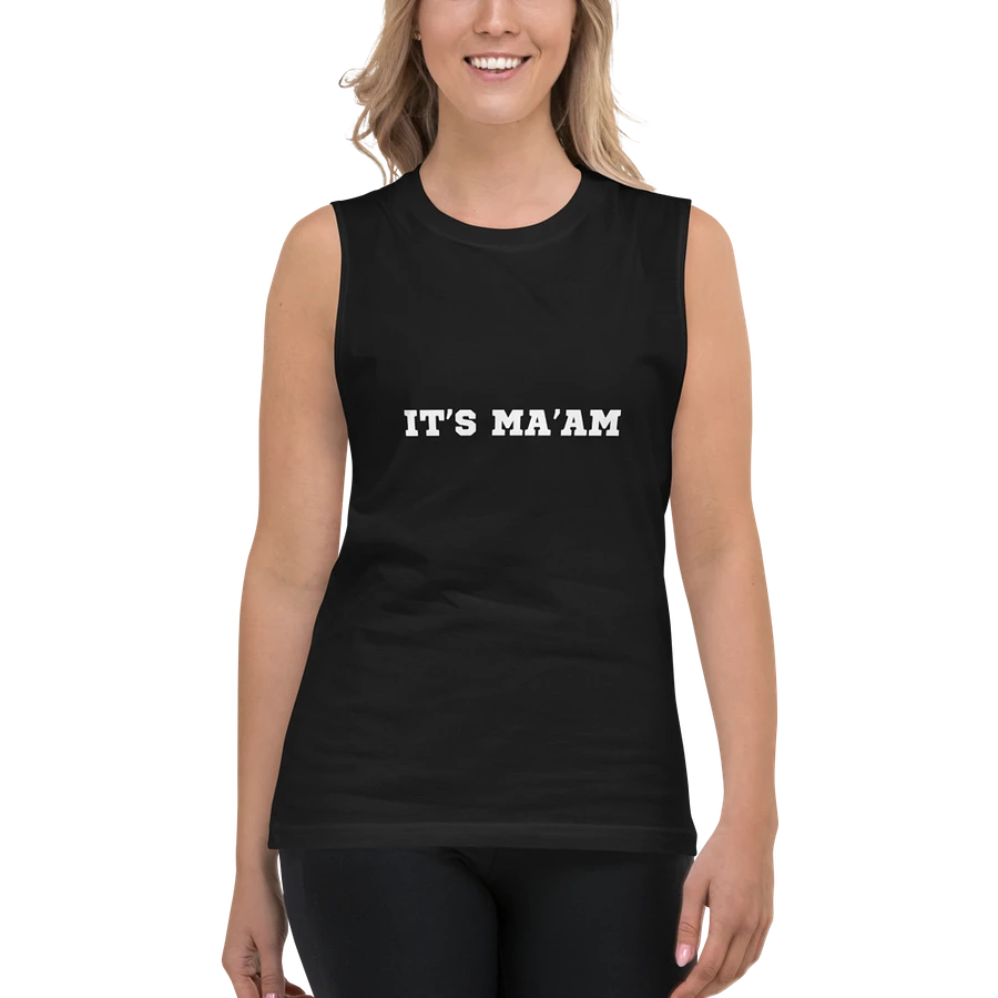 IT'S MA'AM UNISEX MUSCLE TEE product image (4)