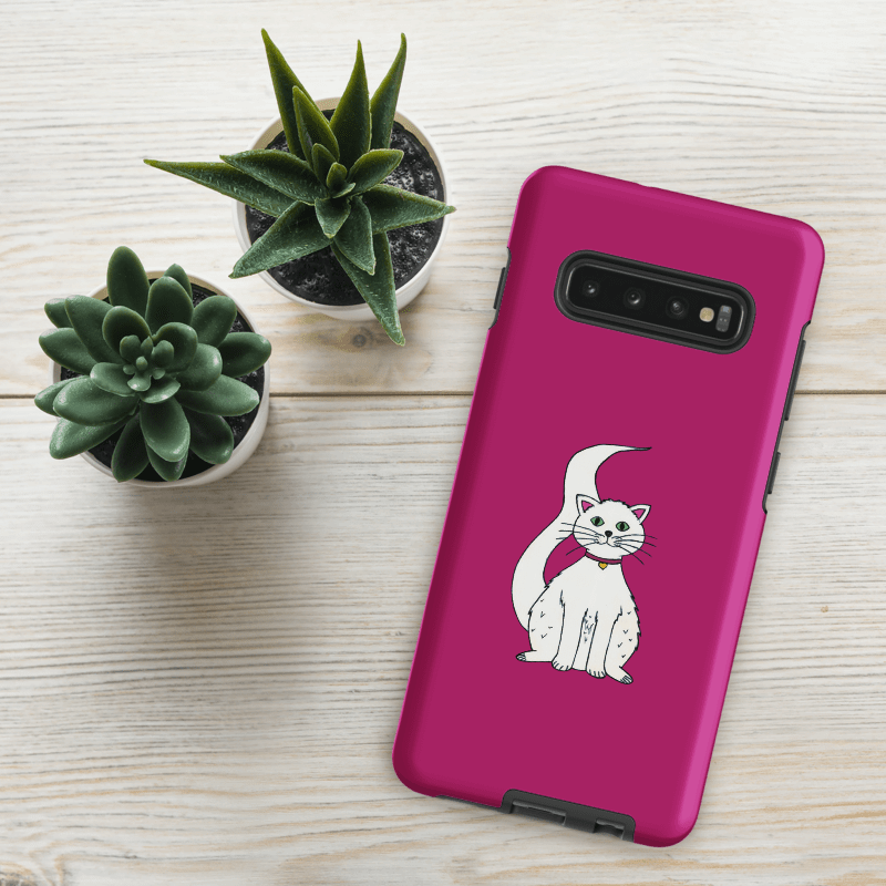 White Cat (art by Dina R.) acrylic painting picture - Tough Case for Samsung product image (23)