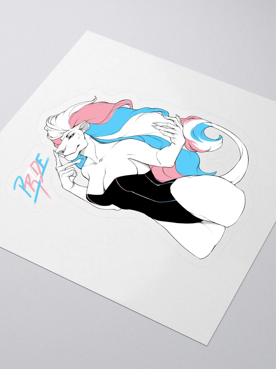 Trans pride Lioness Sticker product image (3)