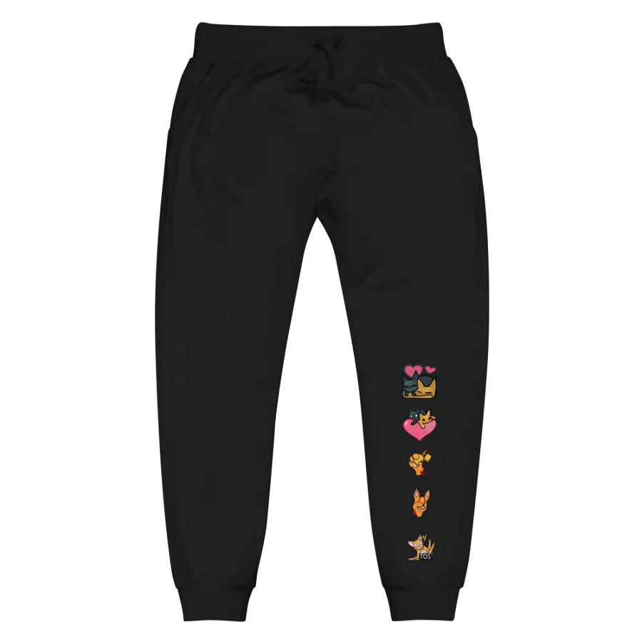 Whimsical Cat Cartoon Fleece Joggers product image (6)