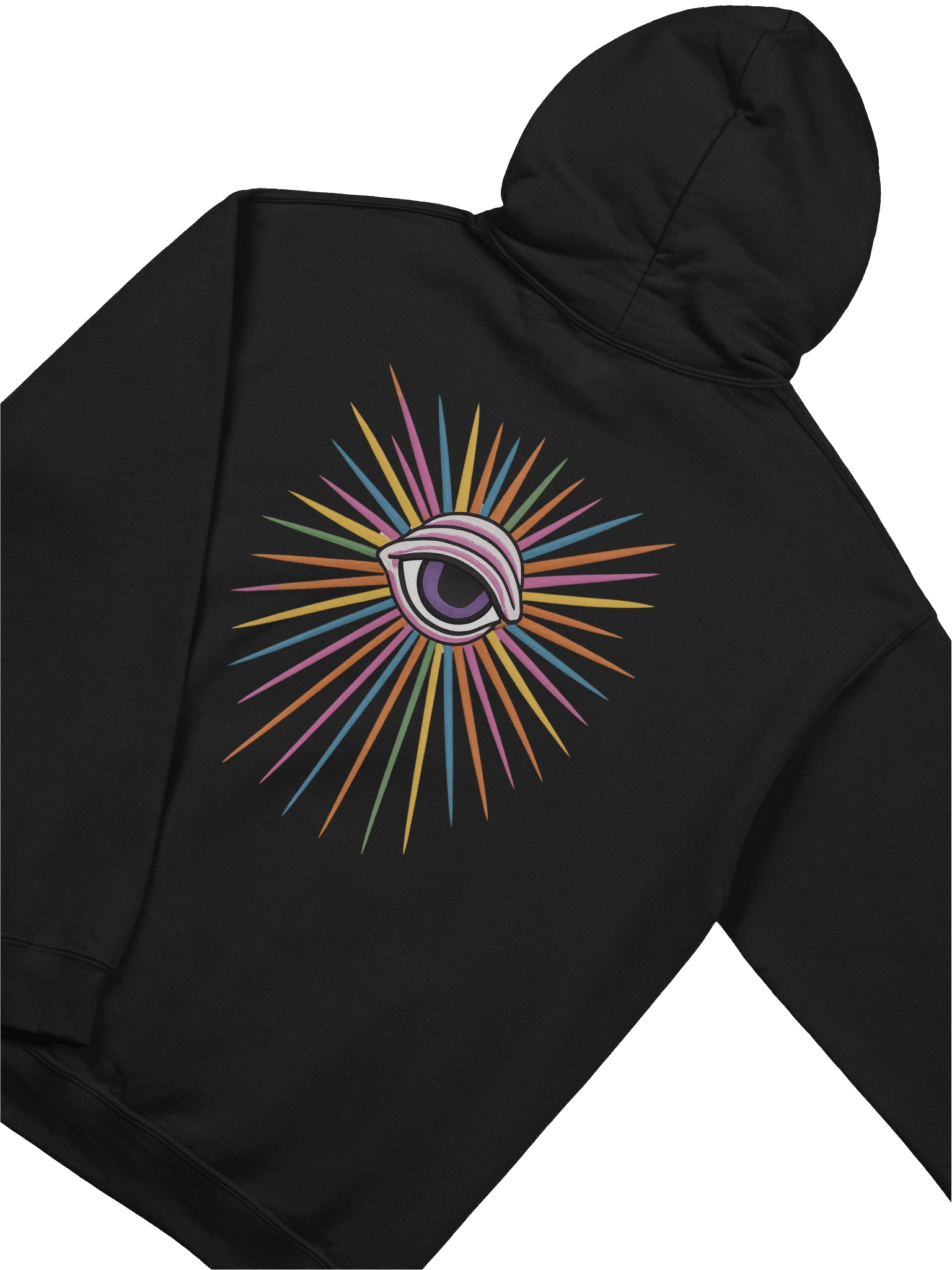 Woman's Black PWR Radiating Eye Hoodie product image (4)