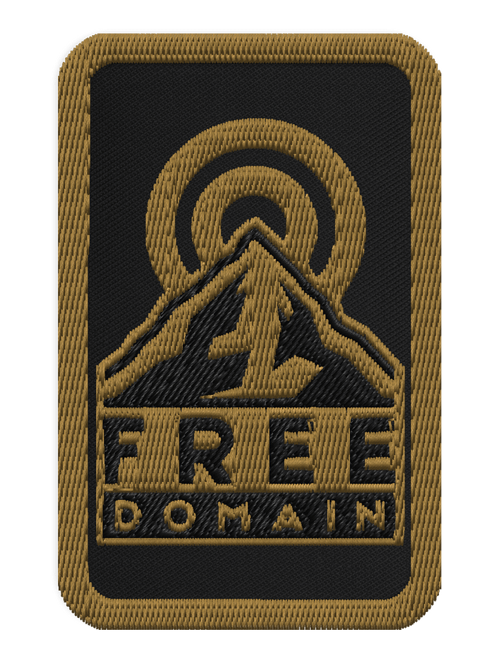 Freedomain Subdued Embroidered Patch product image (1)