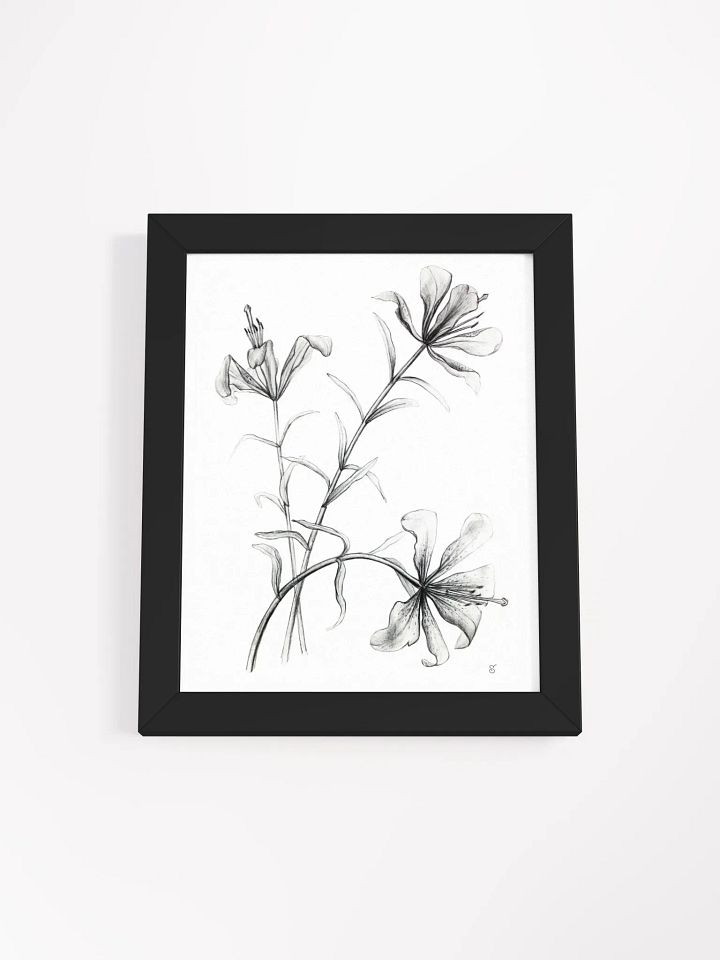 Ethereal Blossoms Framed Poster - Wild Elegant Flowers product image (3)