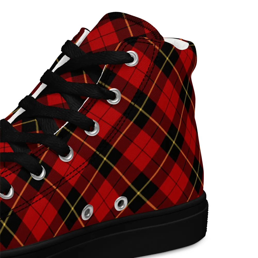 Wallace Tartan Men's High Top Shoes product image (12)