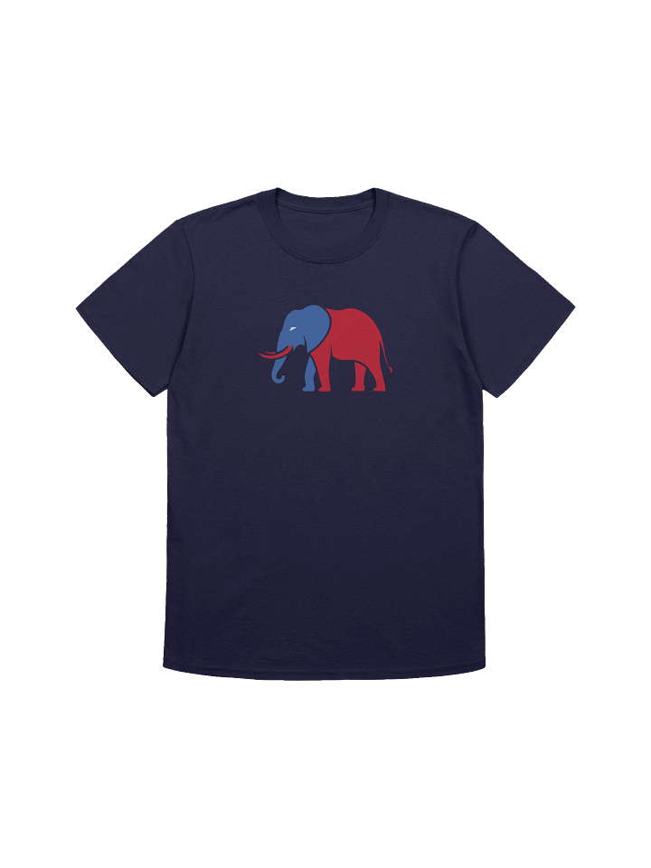 Royal Blue Red Elephant Profile T-Shirt product image (1)