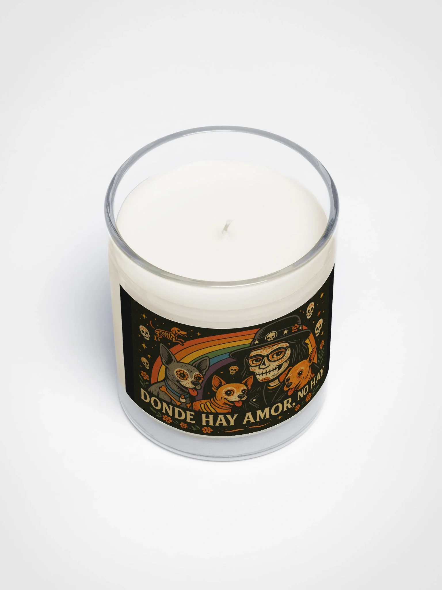 "Donde Hay Amor, No Hay Muerte" Soy Wax Candle – Love & Remembrance Design product image (6)