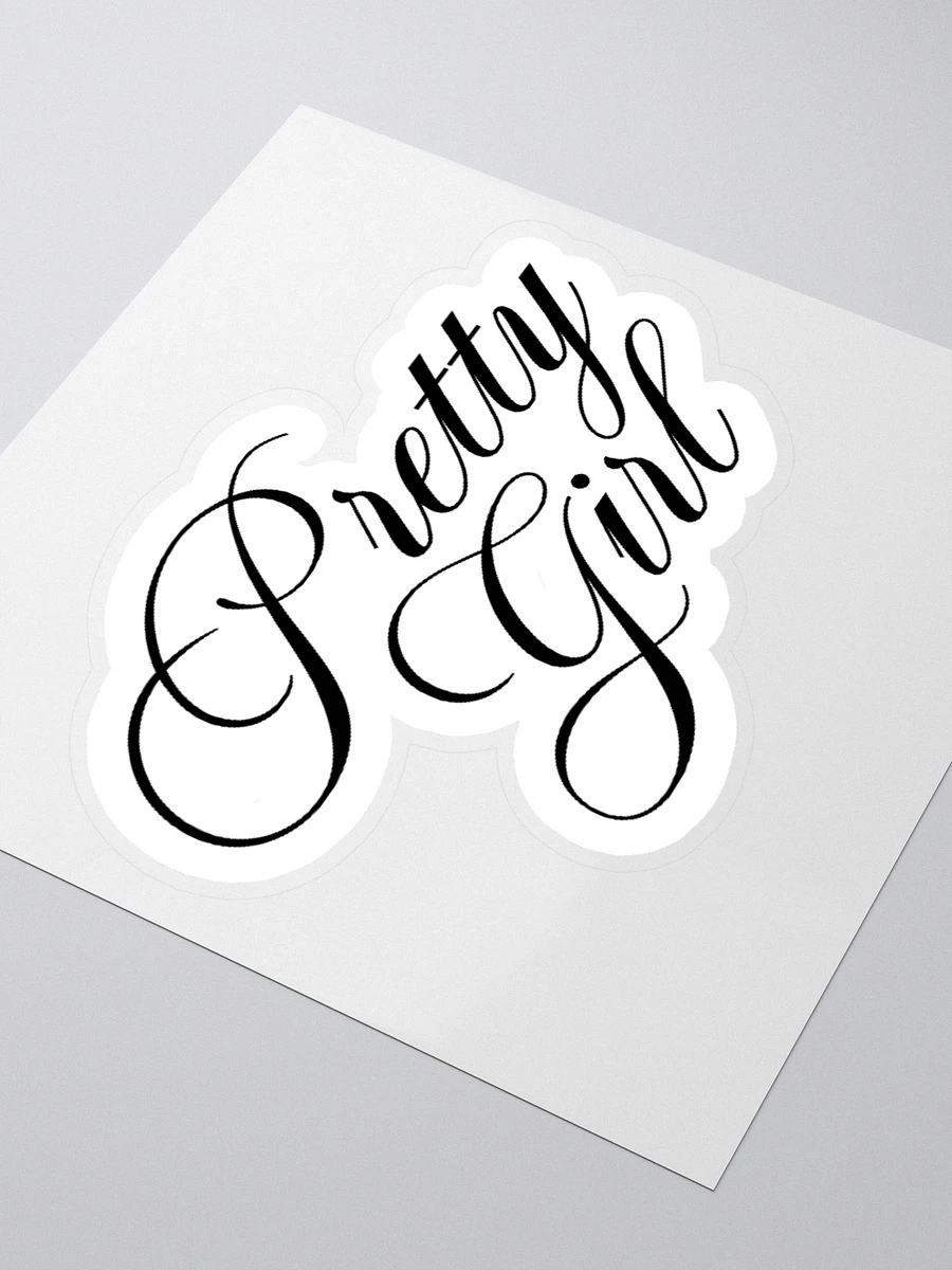 Pretty Girl Cursive Sticker product image (3)