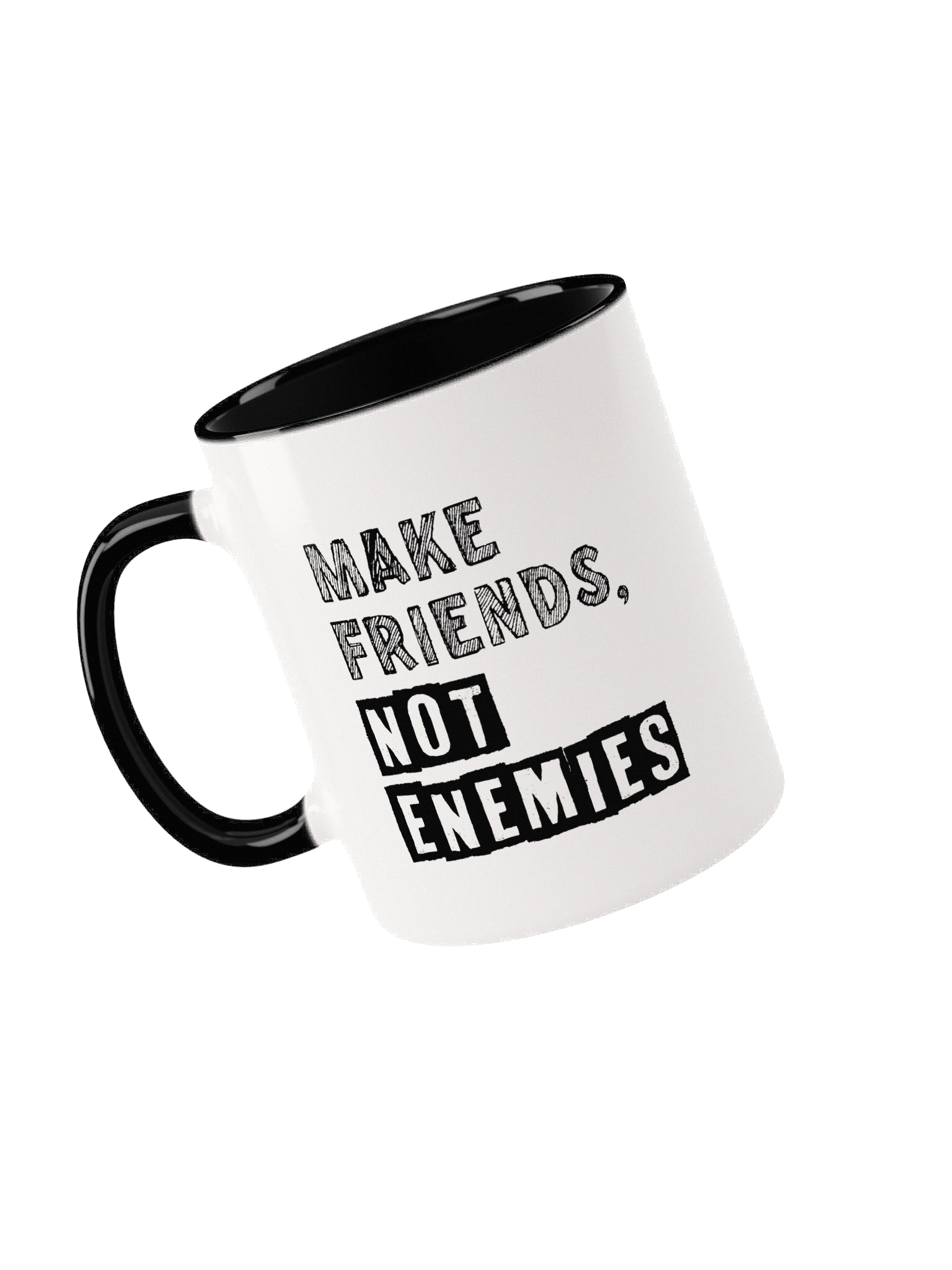 Make Friends Not Enemies Mug product image (1)