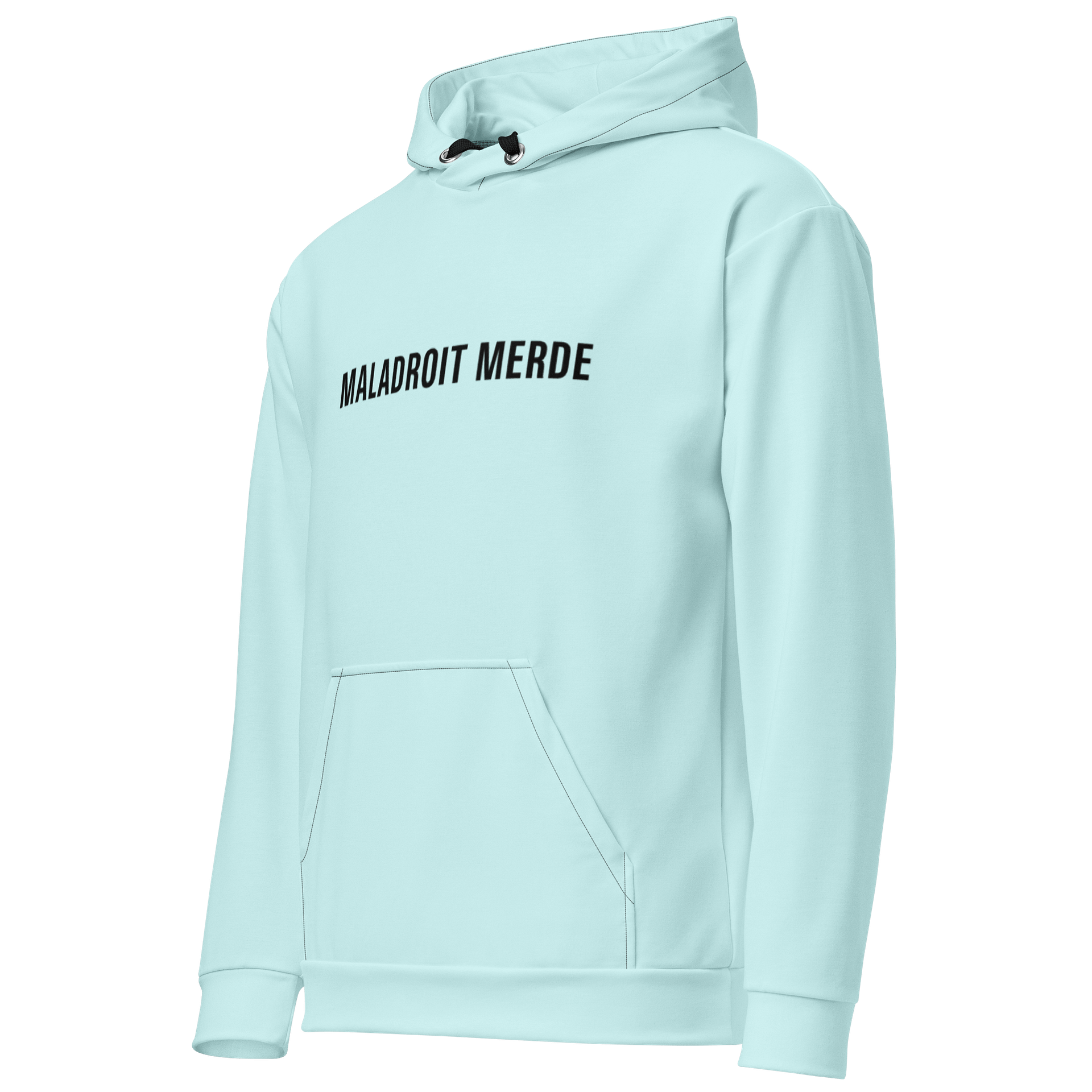 MALADROIT MERDE LIGHT BLUE HOODIE product image (2)