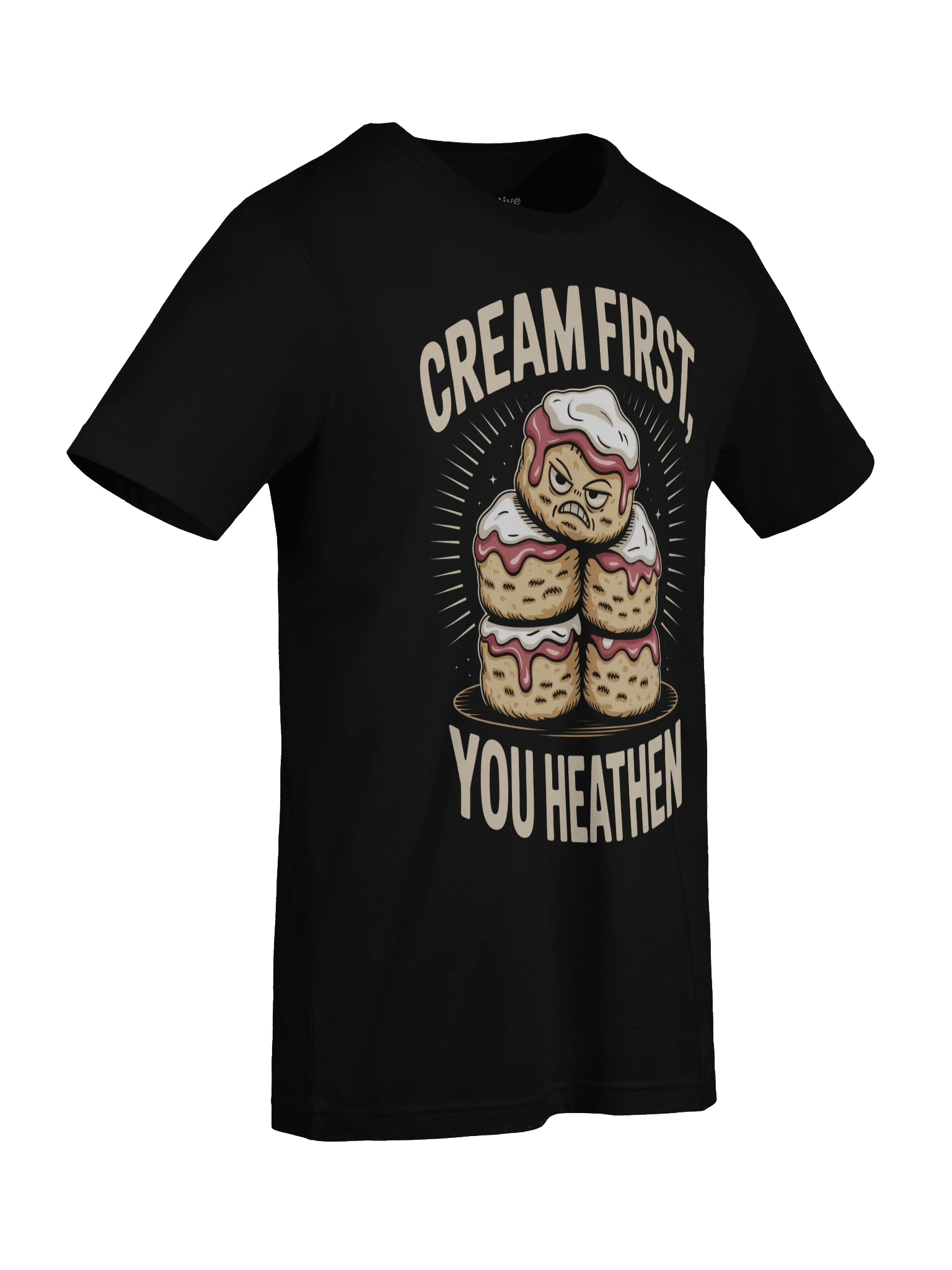 Cream First, You Heathen T-Shirt product image (9)
