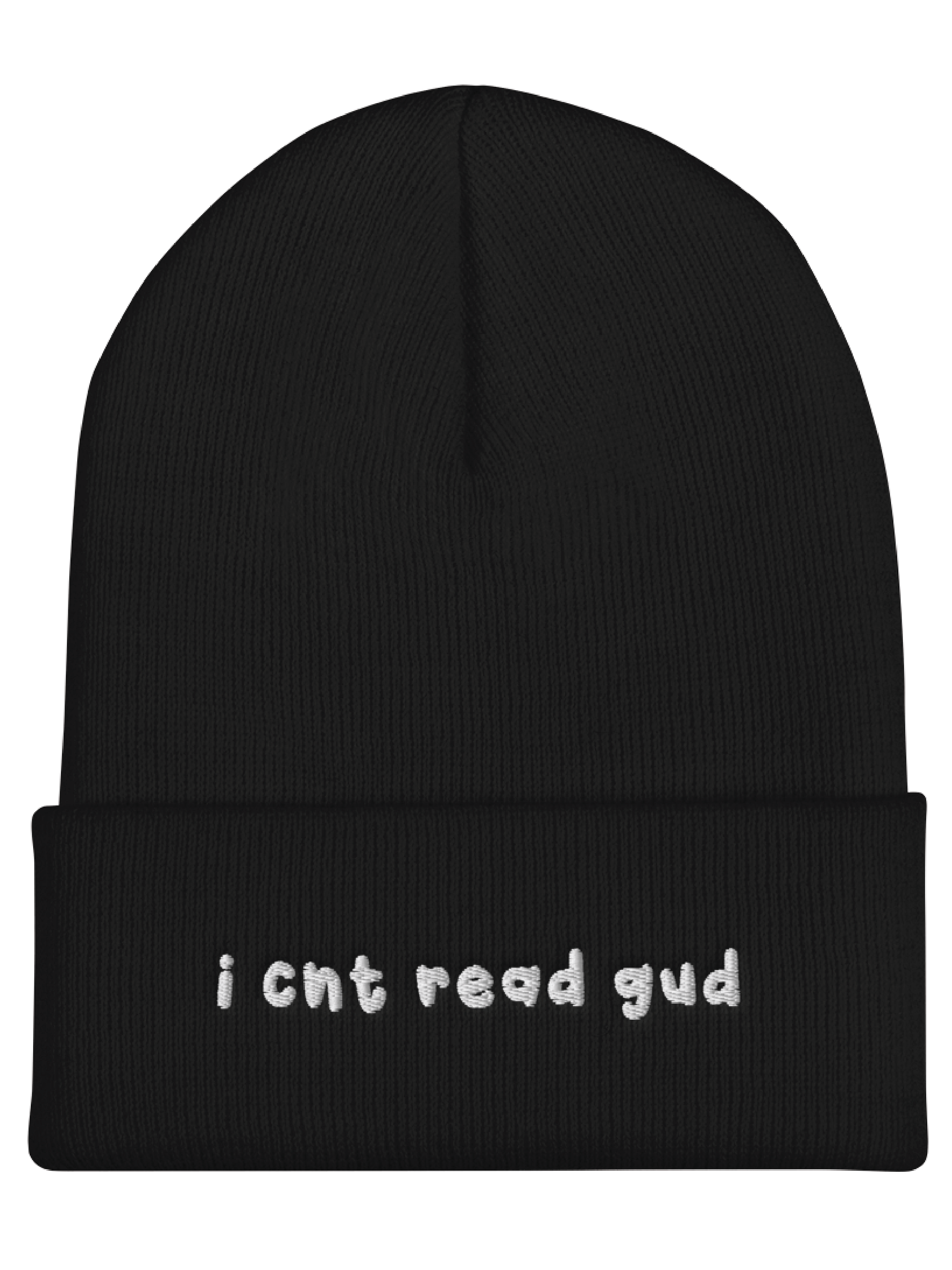 I cnt read gud Beanie product image (1)