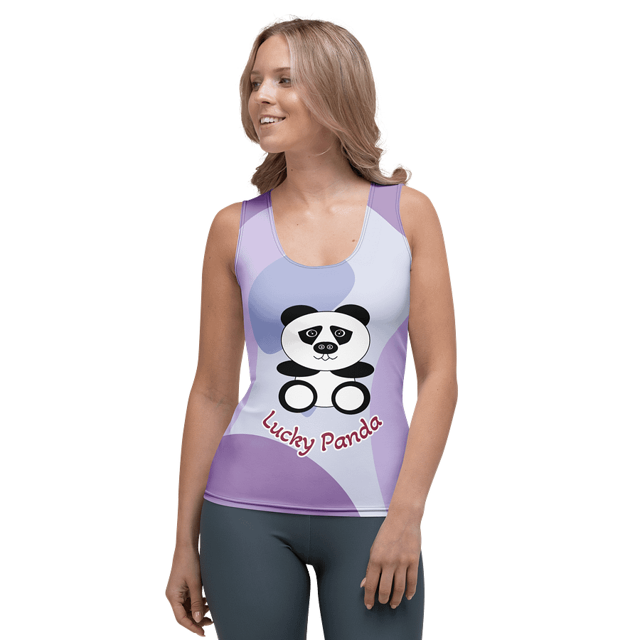 Lucky Panda All-Over Print Women's Tank Top product image (1)