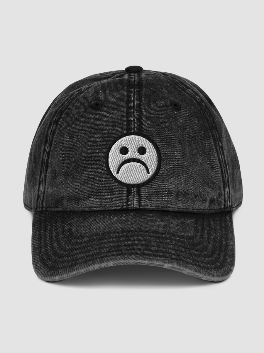 Sad face - Washed Out Vintage Hat product image (1)