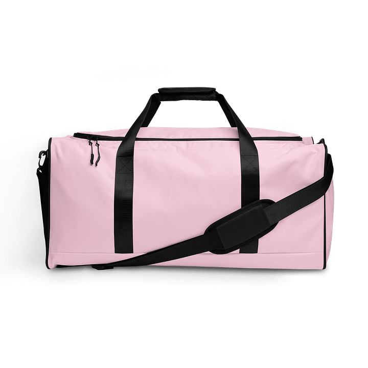 Baby Pink Solid Color Duffel Bag product image (1)
