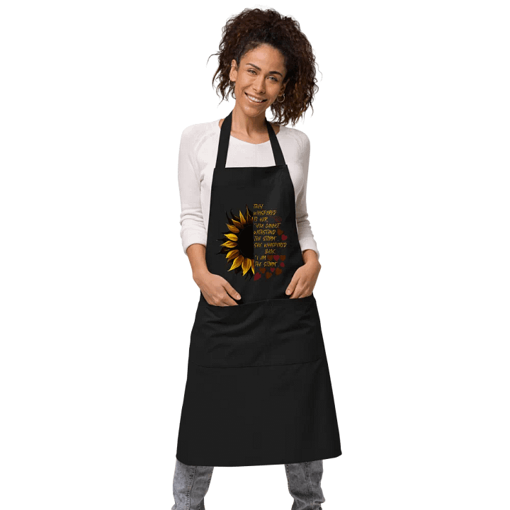 I Am the Storm Sunflower Organic Apron product image (1)
