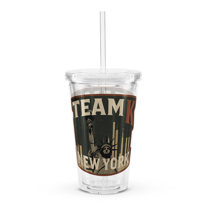 Team K New York Clear Plastic Tumbler product image (1)