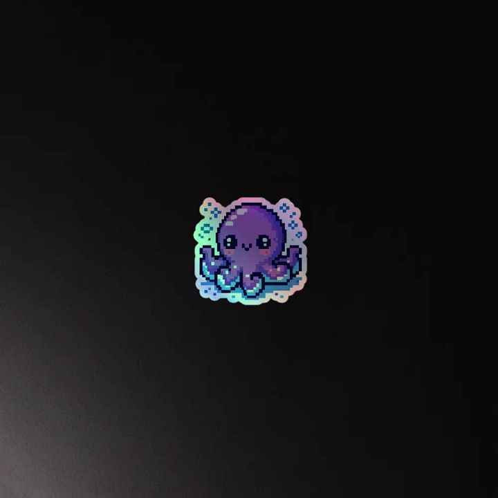 OctoSparkle Holographic Sticker product image (2)