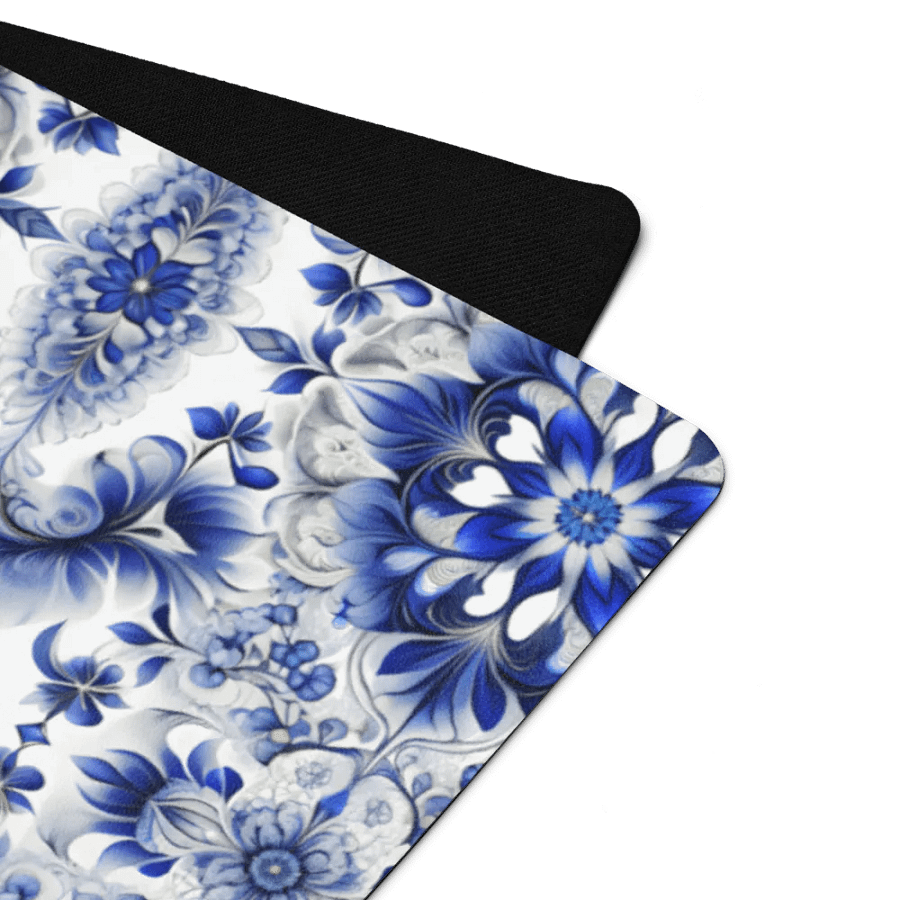 Yoga Mat with Intricate Blue and White Floral Pattern product image (10)