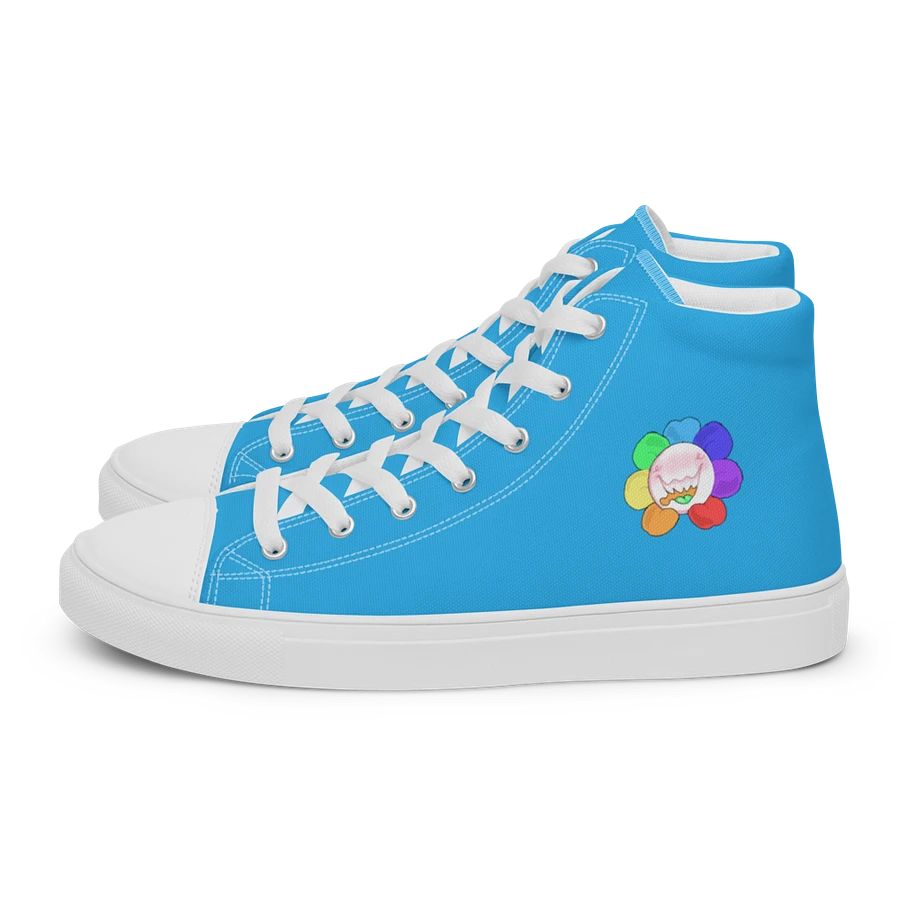 Blue and White Flower Sneakers product image (2)