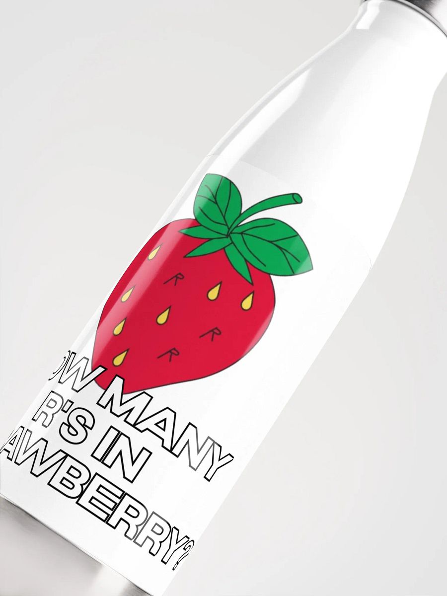 How Many R's in Strawberry? Water Bottle product image (5)