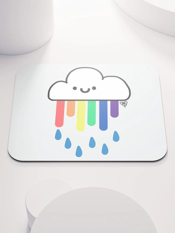 Rainbow Rain Cloud Mouse Pad product image (1)