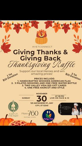 ✨🇺🇸 Let’s rally together for our veterans this Thanksgiving season! 🇺🇸✨

This year, VetConnect is teaming up with some truly ...