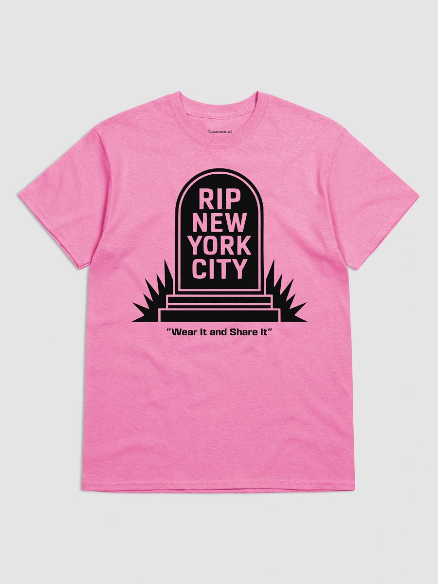 RIP NYC" Gravestone Statement Tee (A) - Black Ink product image (1)
