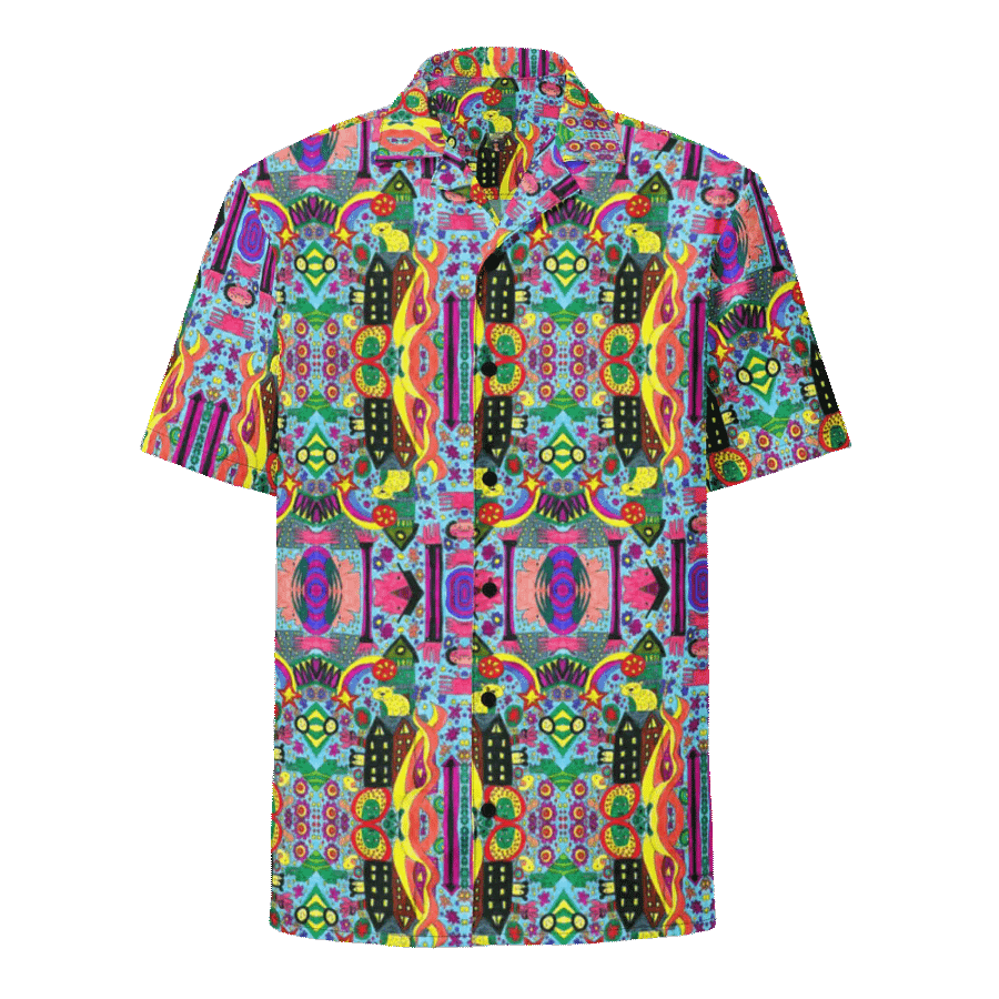 Abstract Doodle Art Joy Unisex Hawaiian Shirt product image (2)