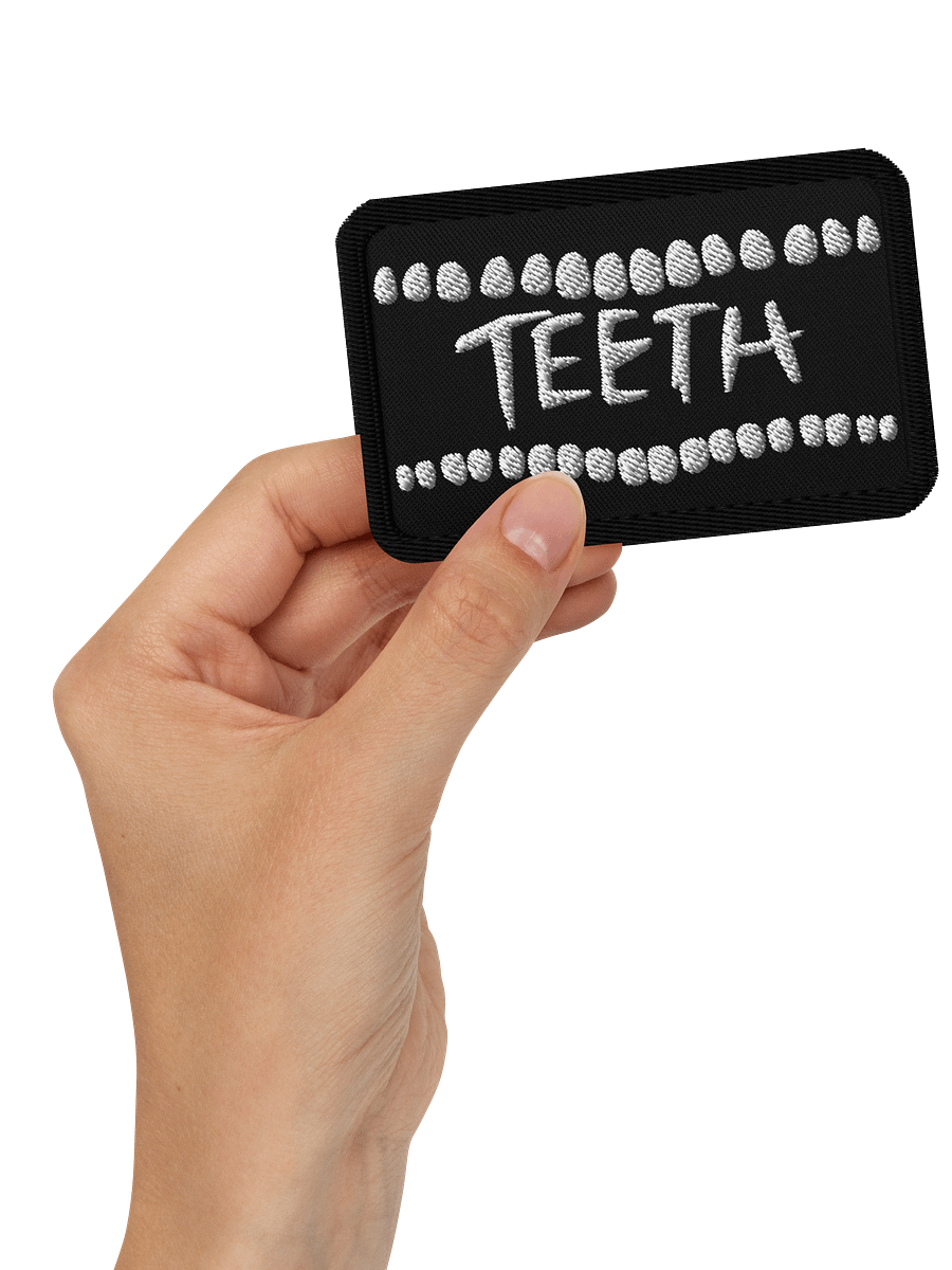 TEETH 3 inch embroidered patch product image (3)
