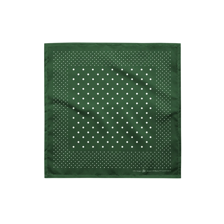 Hunter Green Polka Dot Bandana product image (1)