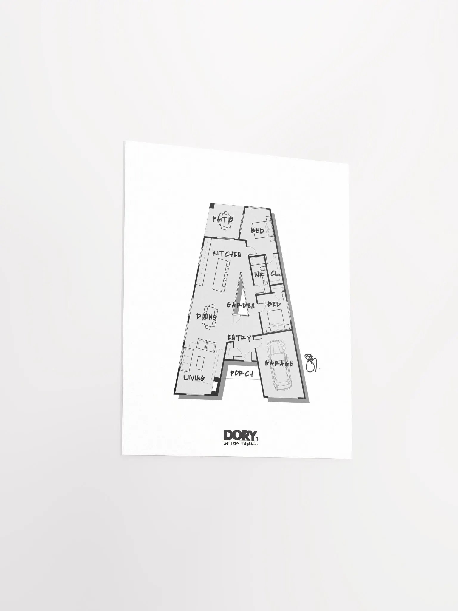 Alphabet Floor Plan Poster - A product image (3)