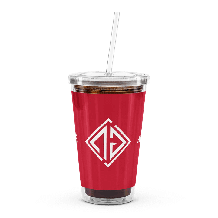 Gobelet en plastique transparent Rouge product image (1)