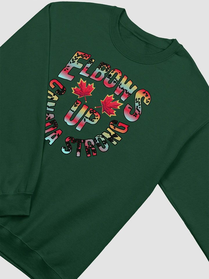Elbows Up Canada Strong Maple Leaves Crewneck product image (6)