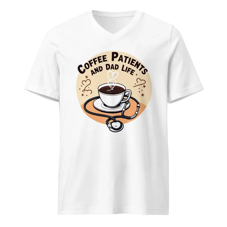 stethoscope , Coffee, Patient and dad life, Care T-shirt product image (1)