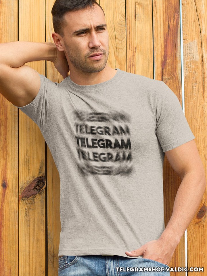 Camiseta TELEGRAM con texto borroso negro product image (1)