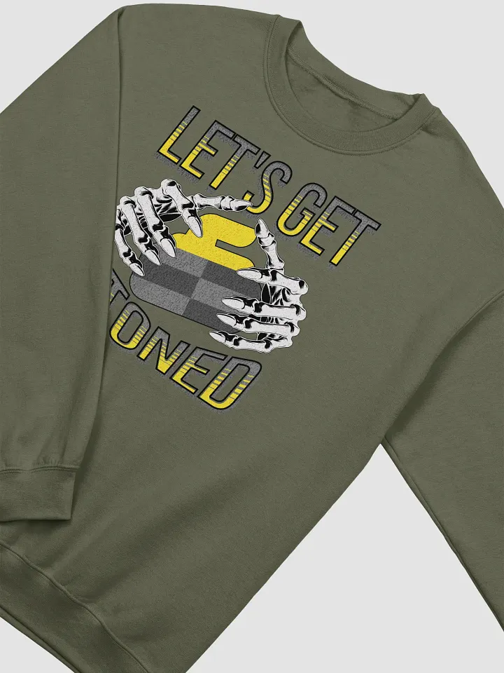 Lets Get Stoned Curling Stylish Skeleton Crewneck product image (10)