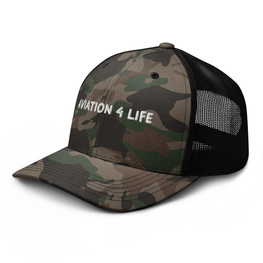 Aviation 4 Life Camouflage Trucker Hat product image (4)