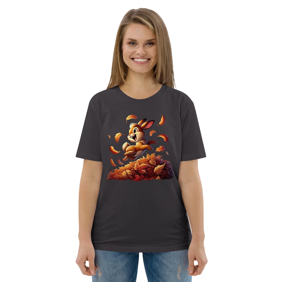 Autumn Leaves Bunny Organic Unisex T-Shirt product image (174)