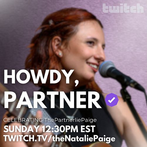 🎊 Ta-daaa! I am so excited to share that I am officially Partnered with @twitch ! Howdy hey we've got music to play, come on ...