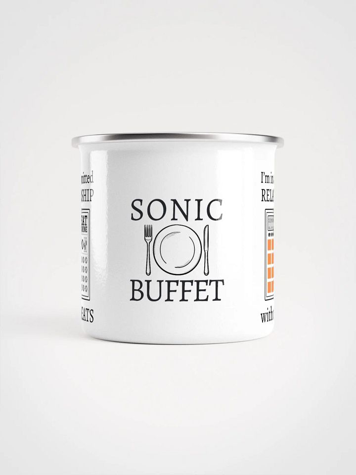 "I'm In A Committed Relationship With My Beats" Enamel Coffee Mug product image (2)