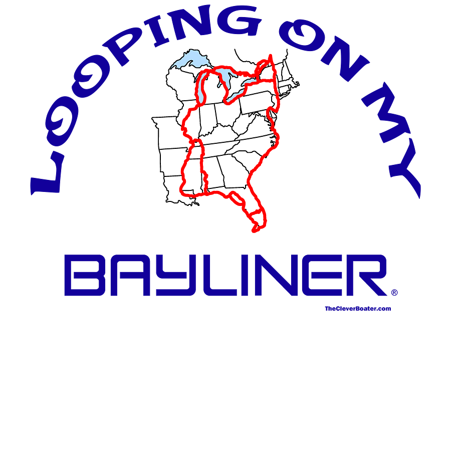 Looping On My Bayliner - T-Shirt - Light Shirt w/Blue Logo product image (5)