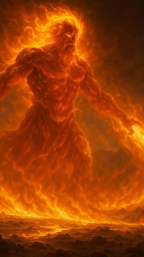 🔥 Solar flames erupt as Hyperion faces Zeus’s thunderbolts. The Titanomachy burns bright. Who claims the cosmos? Full battle ...