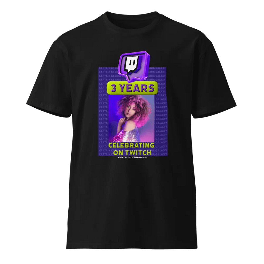 T-shirt 3 YEARS celebrating on Twitch product image (1)
